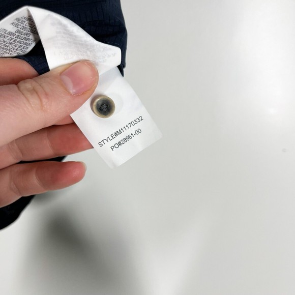 Prana Cayman Short‎ Sleeve Shirt Men's Navy Nautical Button Front Size XS NEW - Picture 9 of 10